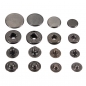 15pcs Druckknöpfe Popper Press Stud Sewing Leder Knopf