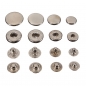 15pcs Druckknöpfe Popper Press Stud Sewing Leder Knopf