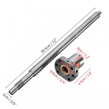 300mm Kugelgewindetrieb SFU1605 Kugelgewindetrieb mit Mutter für CNC