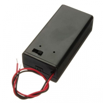 10Pcs 9V Batterie Kasten Pack Halter mit ON / OFF Netzschalter Toggle Schwarz