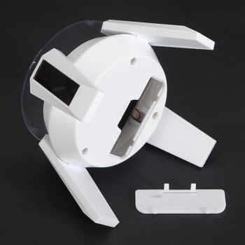 360 Grad Licht solarbetriebene Schmuck drehende Ausstellungsstand Drehplatte