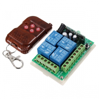 4 CH Receiver Transmitter drahtloser Fernsteuerungsschalter 12V 315MHz