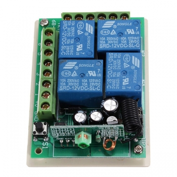 4 CH Receiver Transmitter drahtloser Fernsteuerungsschalter 12V 315MHz