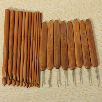 20pcs Bamboo Sewing Häkelnadeln Weave Stricknadeln