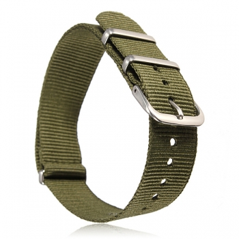 18mm Durable Military Nylon Wrist Watch Strap Band