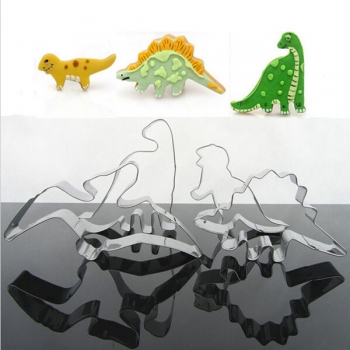 4pcs Edelstahl Dinosaurier Biskuit Plätzchen Scherblock Werkzeuge