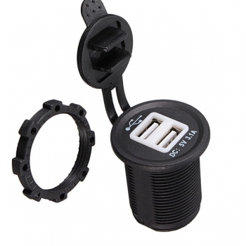 Dual USB Motorrad Zigaretten Feuerzeug Aufladeeinheits Adapter Buchse