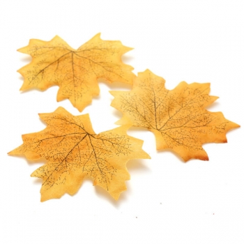 100pcs Künstliche Ahornblätter Fall Blatt Partei Dekor Ornament