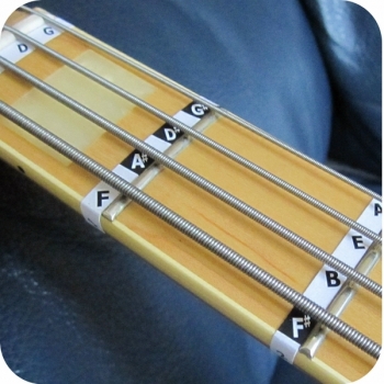 Bass Gitarre Fretboard Hinweis Labels Fret Aufkleber 