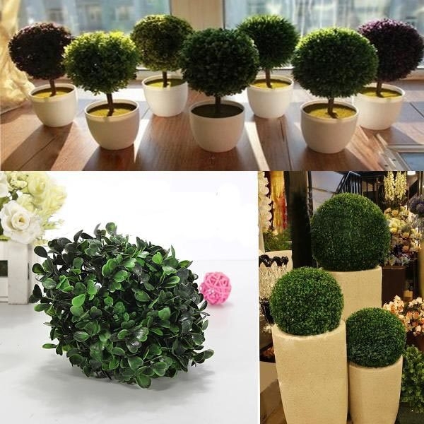 Kunststoff künstliche Topiary Kugel Dekoration Pflanze