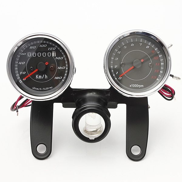 Universales LED Motorrad tachometer+odometer Tachometermaß