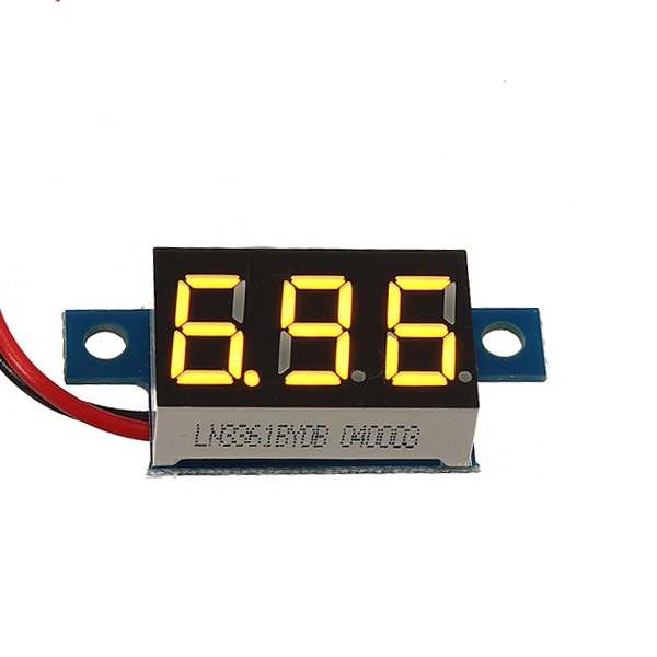 0.36 Zoll-Digital-Voltmeter 3-30V Spannungsmesser LED Panel Meter 2-Draht