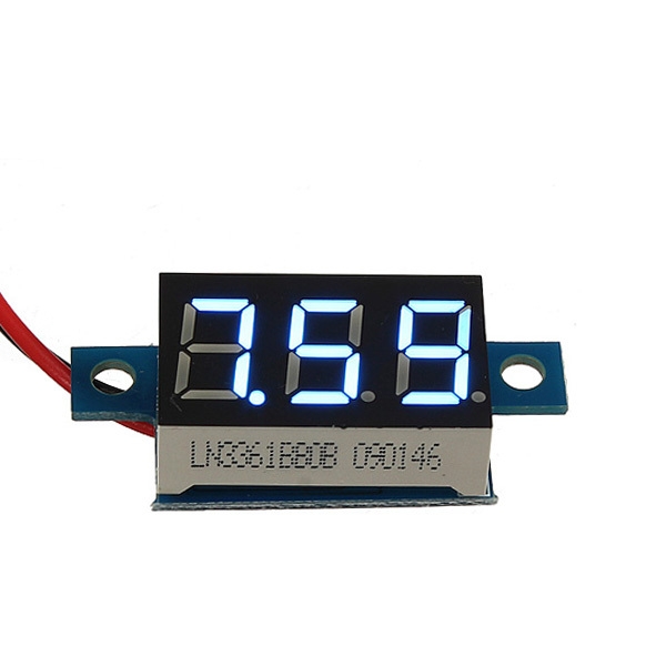 0.36 Zoll-Digital-Voltmeter 3-30V Spannungsmesser LED Panel Meter 2-Draht