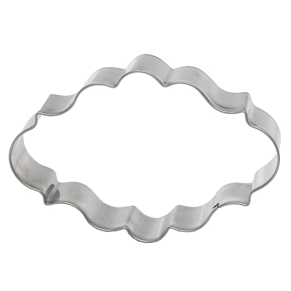 Plaque Rahmen Fondant Ausstecher Quadrat Rechteck Oval