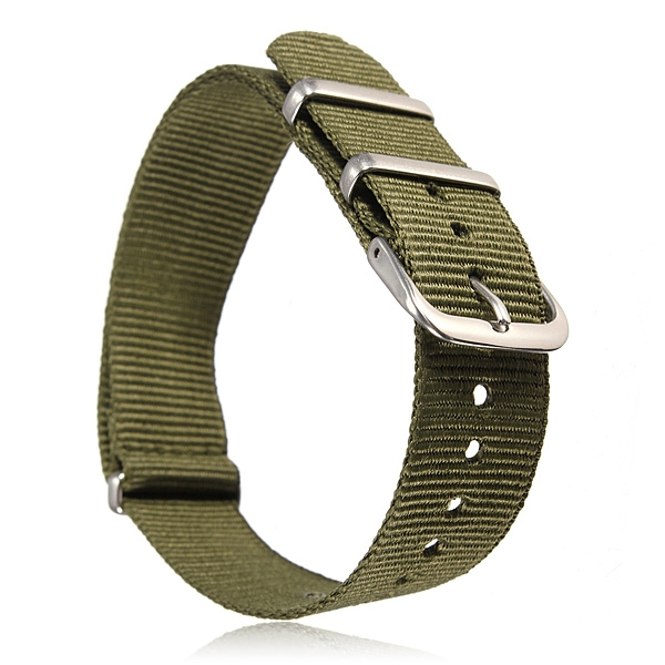 18mm Durable Military Nylon Wrist Watch Strap Band