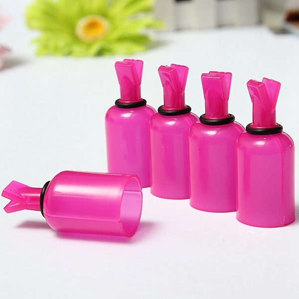 5pcs Acrylnagelkunst uv Gel polieren remover sauberere Büroklammernkappen