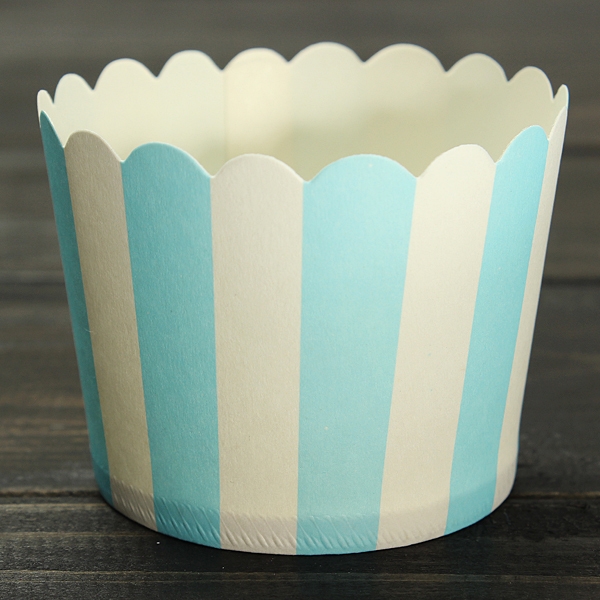 50pcs Kuchen Backen Papier Stripe Muffin Cup Hochzeit