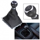 5-Gang Schaltknauf Stick-Gamasche Boot-Rahmen für VW PASSAT B6 B7 CC (05-13)