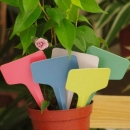 100pcs 6x3cm Gardening Kunststoff-Pflanzen-Blume T-Typ Schlagwörter Marker Labels 