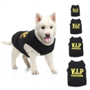 VIPhaustier bekleidet HundT-Shirt des jungen Hunds sehr wichtiger junger Hund schwarze Kleidungsweste